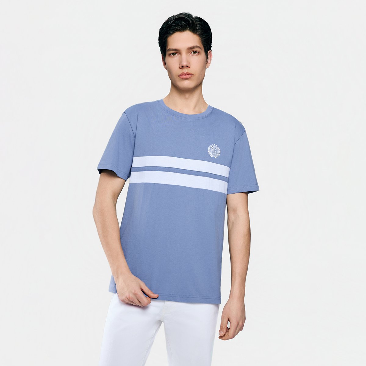 Men's Cotton Crew Neck Slim Fit Print T-Shirt - Giordano Online