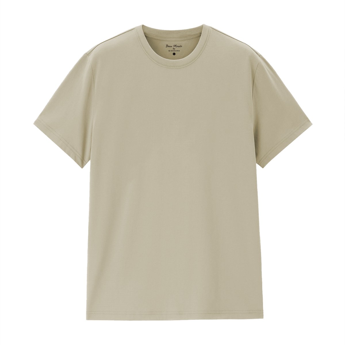 Men's Cotton Jersey Crew Neck Regular Tee (Beau Monde) - Giordano Online