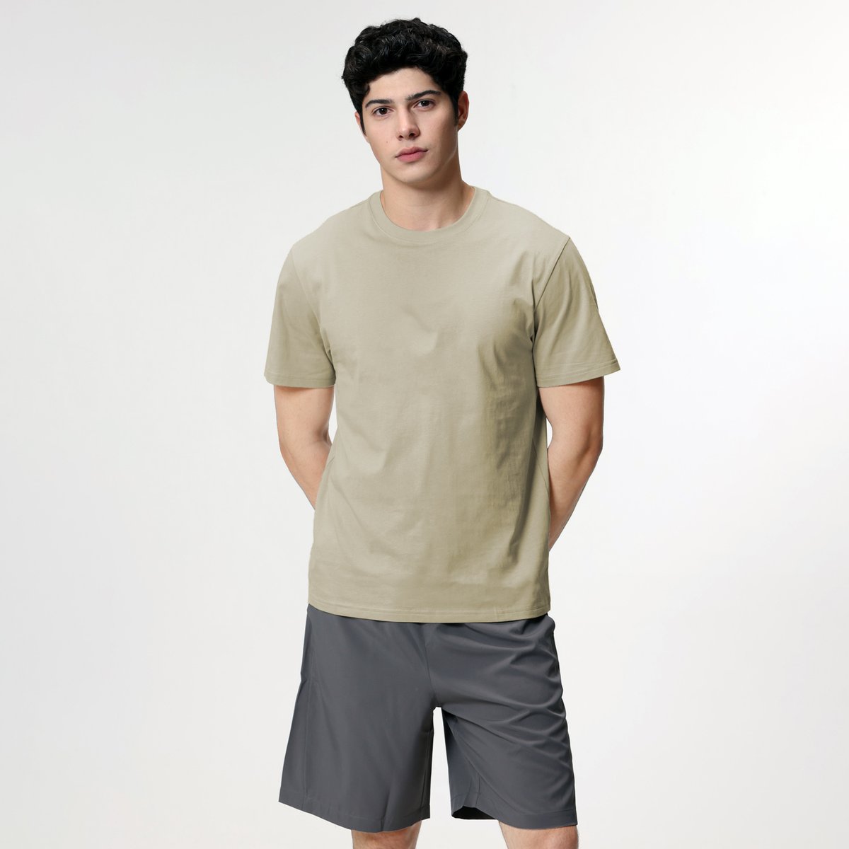 Men's Cotton Jersey Crew Neck Regular Tee (Beau Monde) - Giordano Online