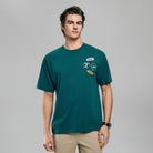 Men's Cotton Jersey Crew Neck Short Sleeve Relaxed Print Tee - Giordano Online