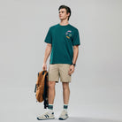 Men's Cotton Jersey Crew Neck Short Sleeve Relaxed Print Tee - Giordano Online