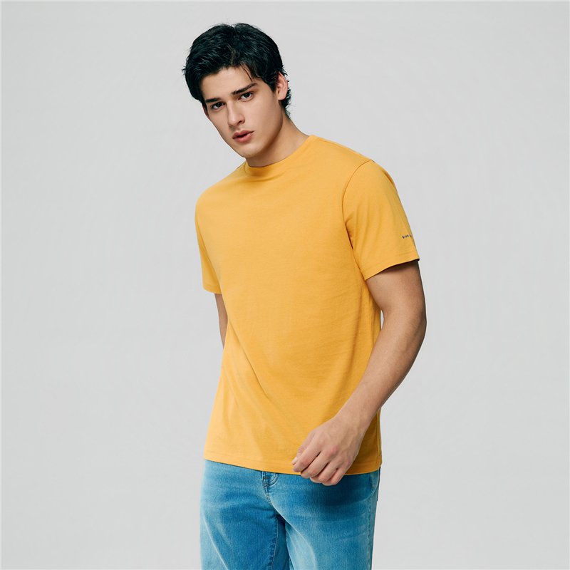 Men's Cotton Jersey Crew Neck Tee - Giordano Online