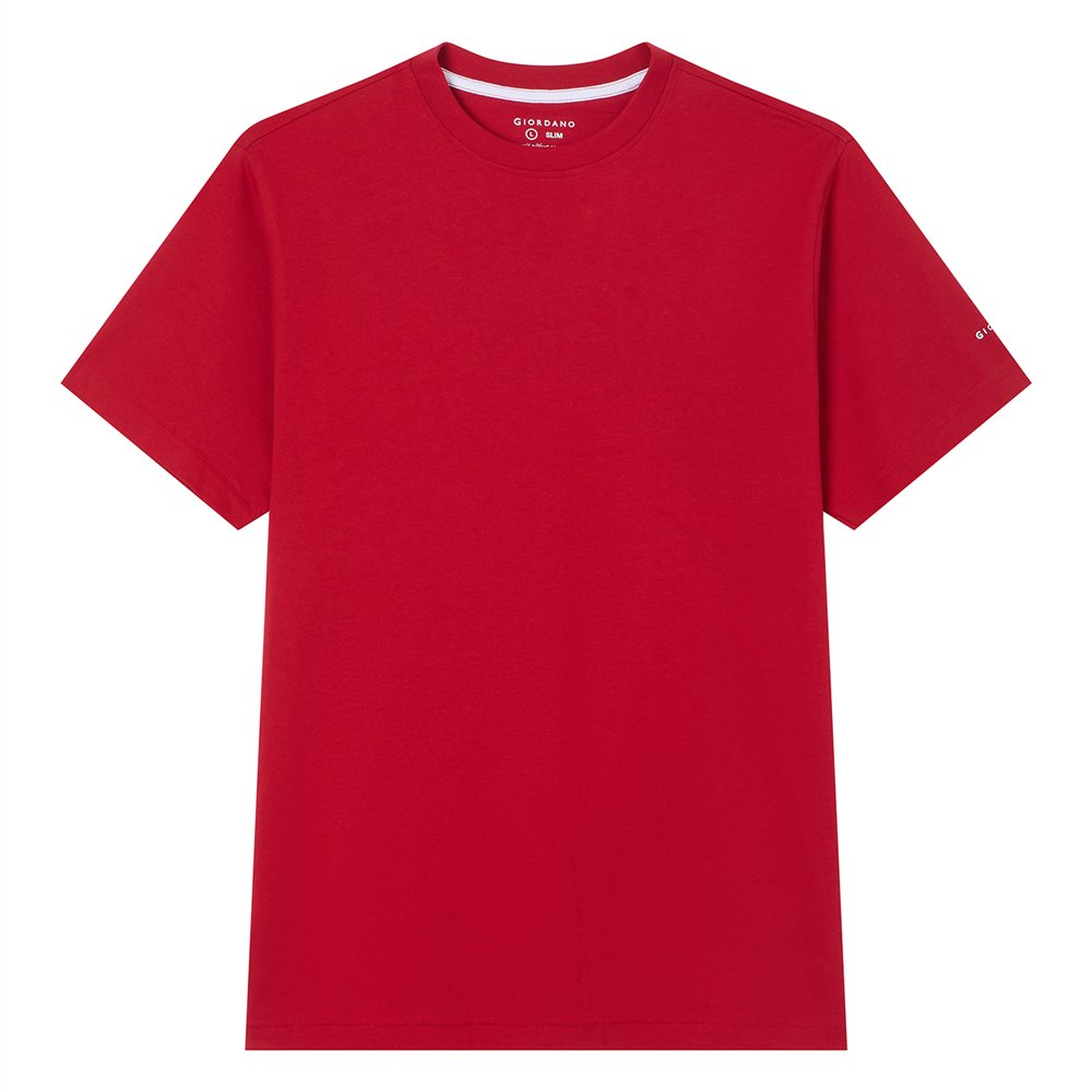 Men's Cotton Jersey Crew Neck Tee - Giordano Online