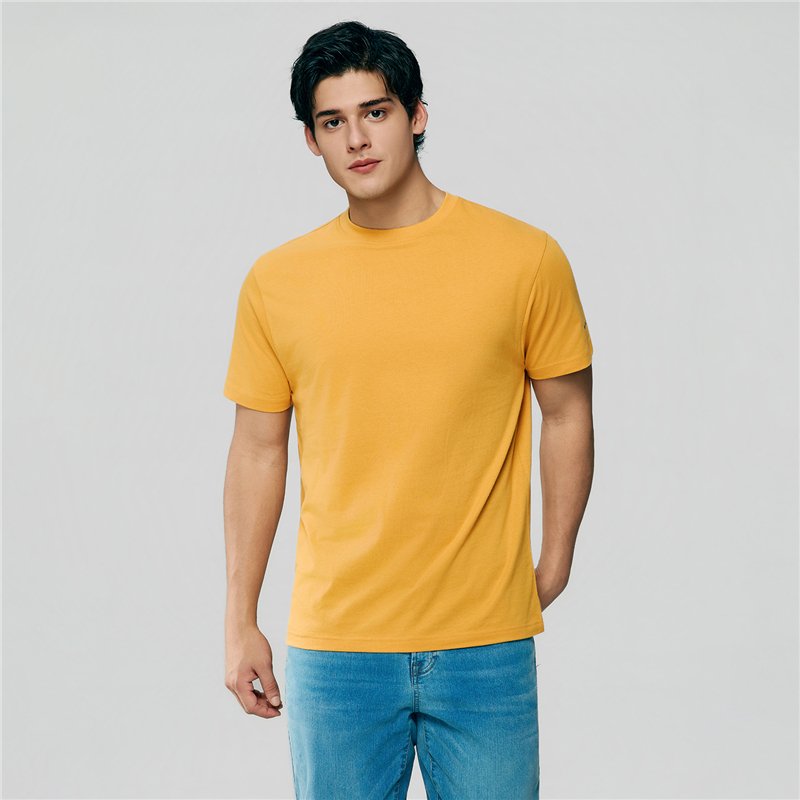 Men's Cotton Jersey Crew Neck Tee - Giordano Online