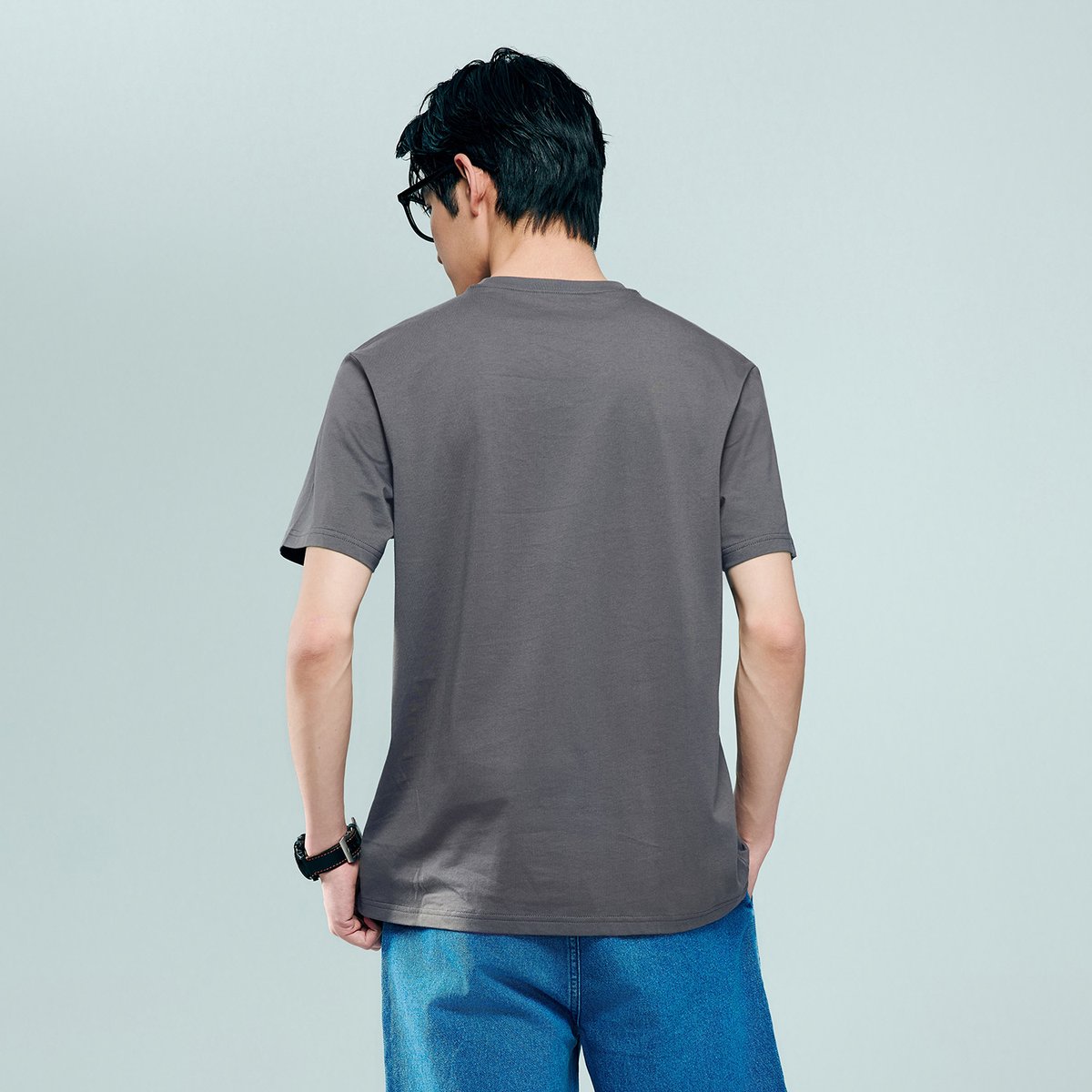 Men's Cotton Jersey Crew‑Neck Print Tee - Giordano Online