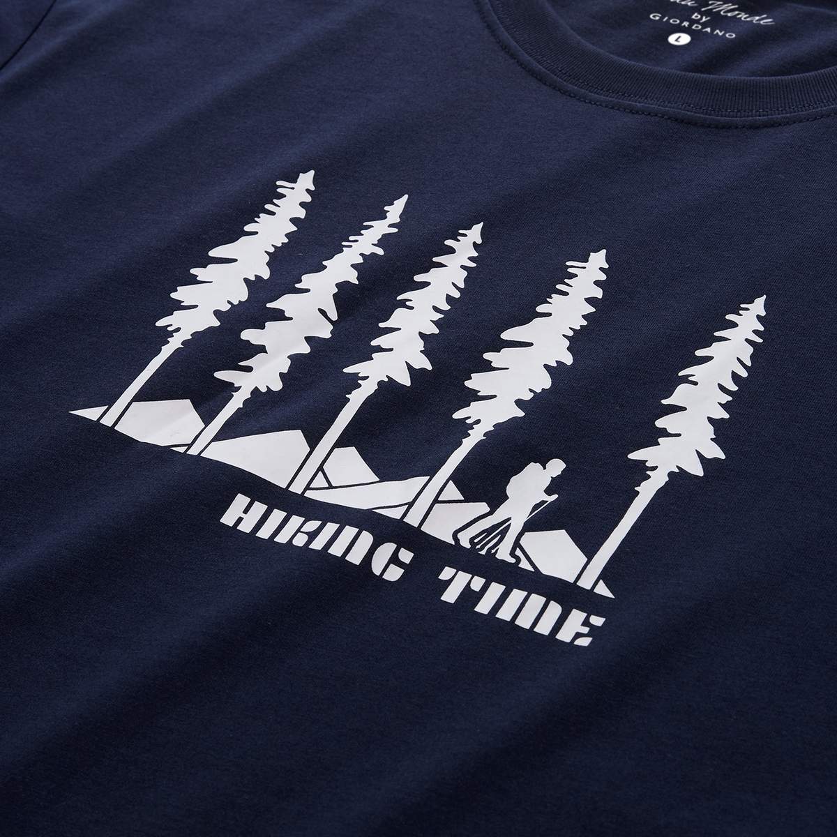 Men's Cotton Jersey Crew‑Neck Print Tee - Giordano Online