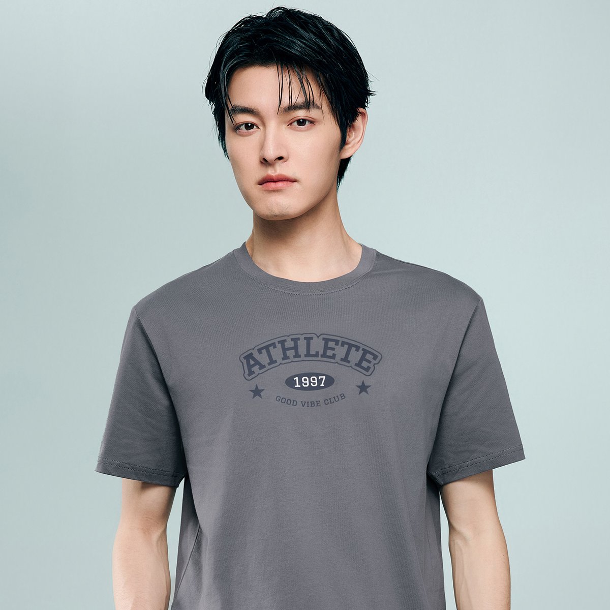 Men's Cotton Jersey Crew‑Neck Print Tee - Giordano Online