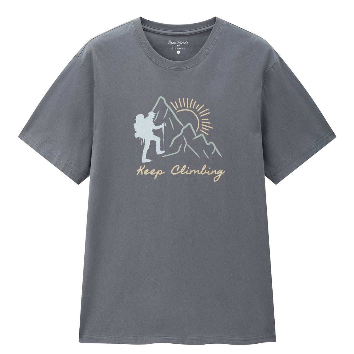 Men's Cotton Jersey Crew‑Neck Print Tee - Giordano Online