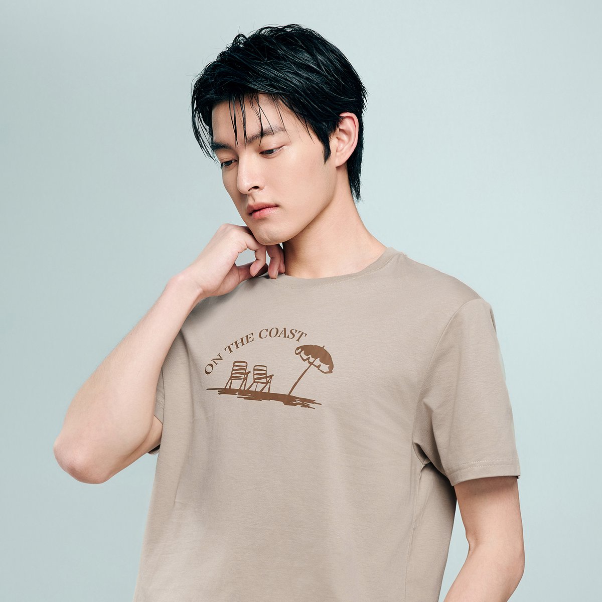 Men's Cotton Jersey Crew‑Neck Print Tee - Giordano Online