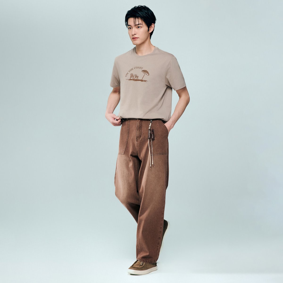 Men's Cotton Jersey Crew‑Neck Print Tee - Giordano Online