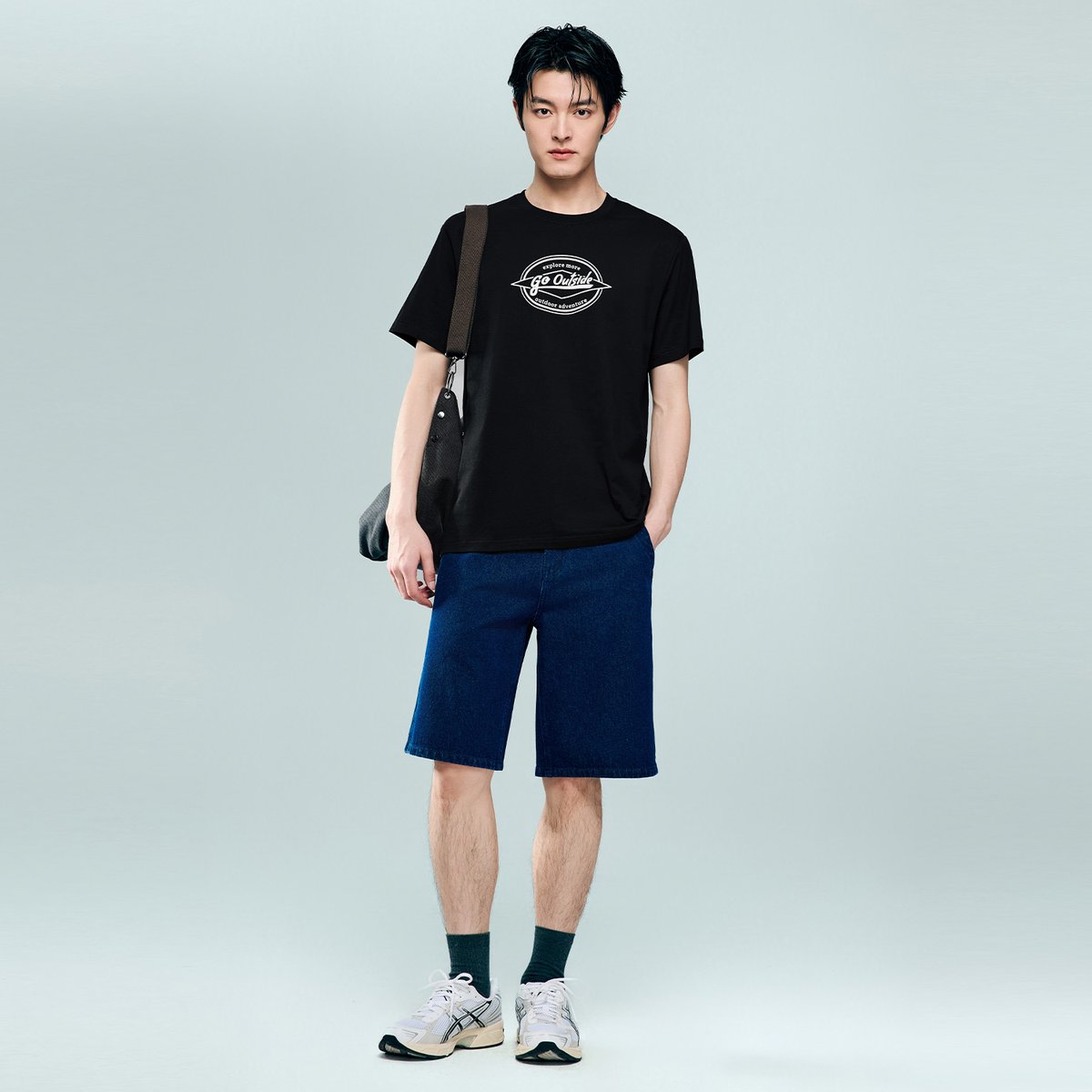 Men's Cotton Jersey Crew‑Neck Print Tee - Giordano Online