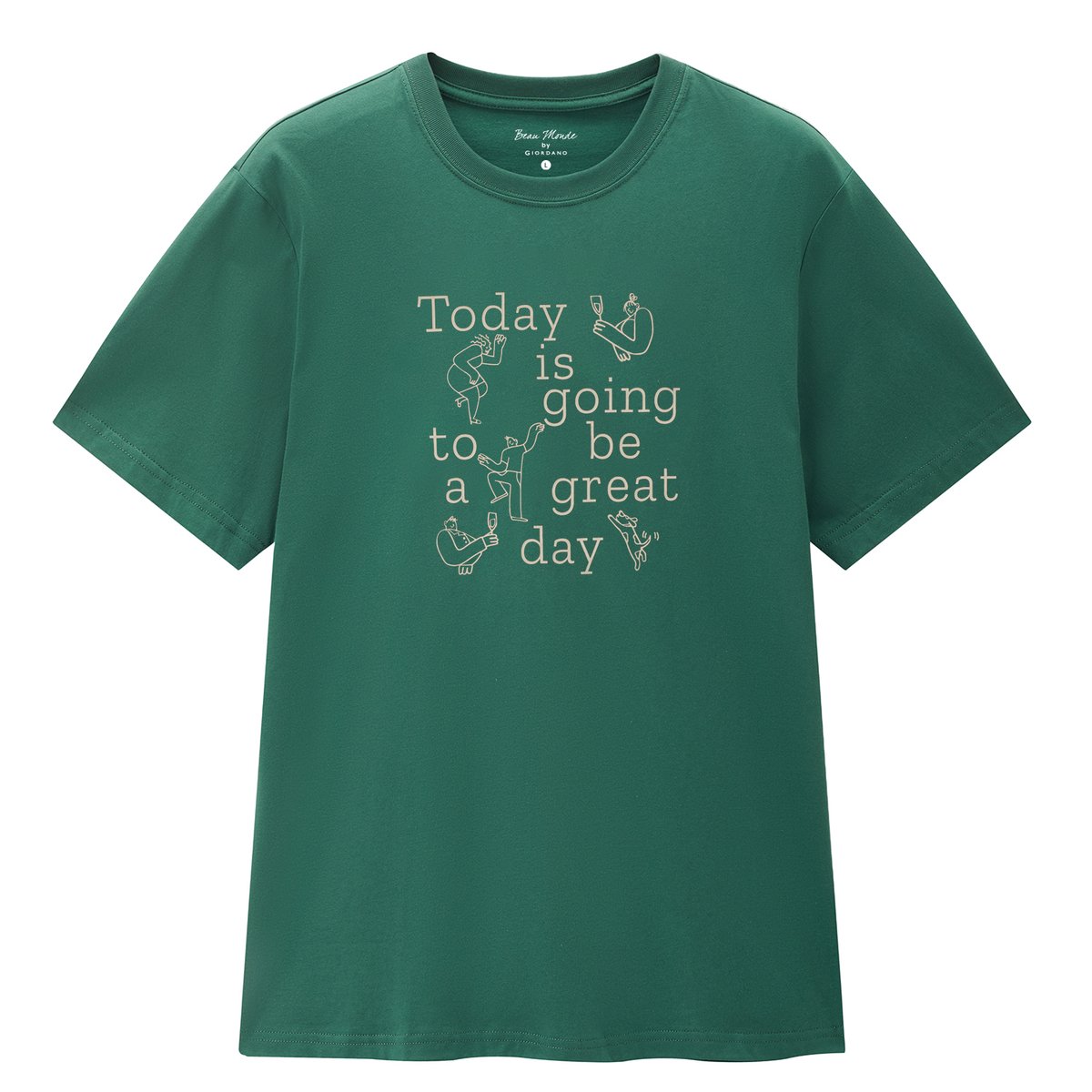 Men's Cotton Jersey Crew‑Neck Print Tee - Giordano Online