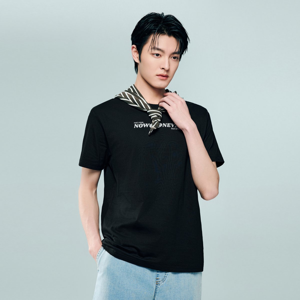 Men's Cotton Jersey Crew‑Neck Print Tee - Giordano Online