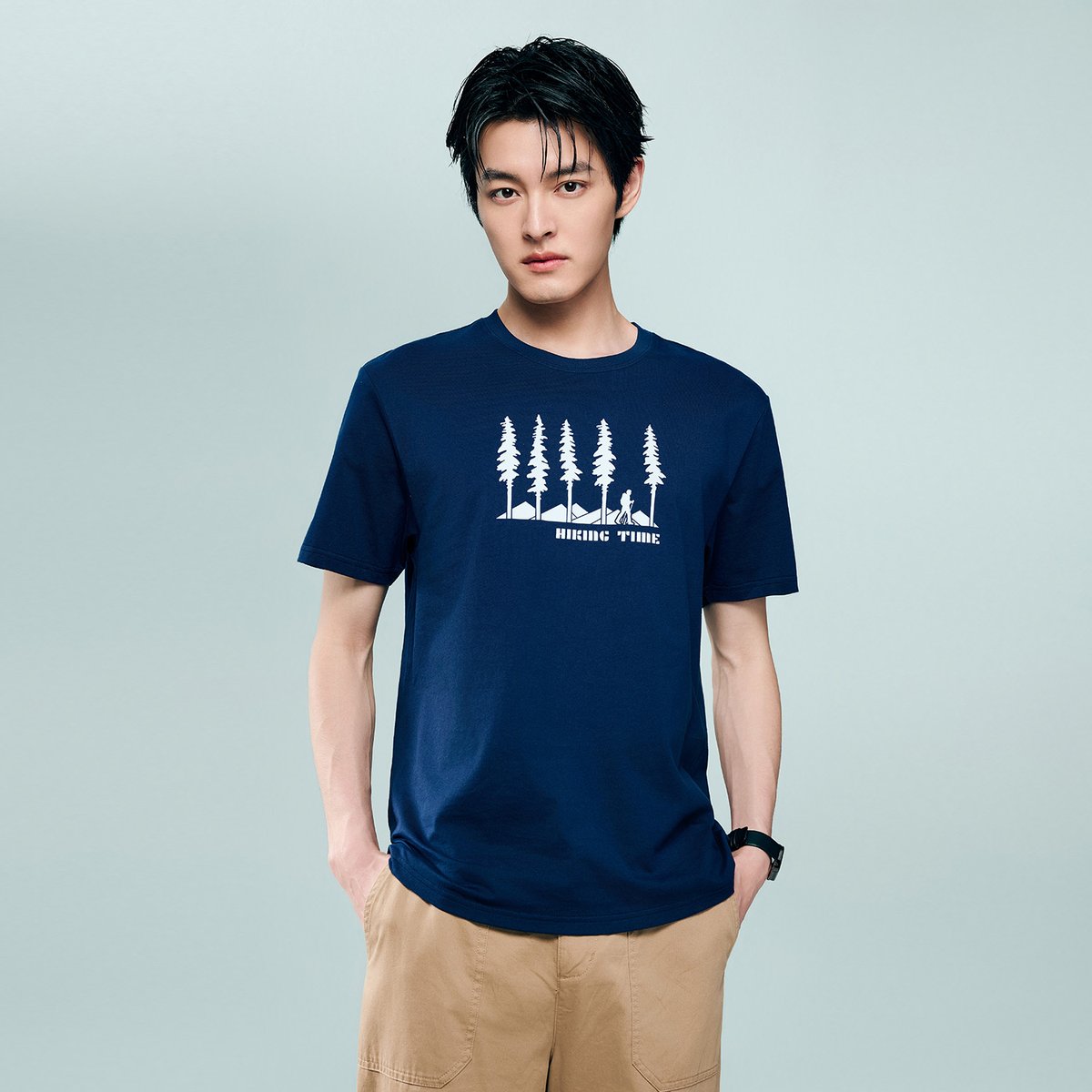 Men's Cotton Jersey Crew‑Neck Print Tee - Giordano Online