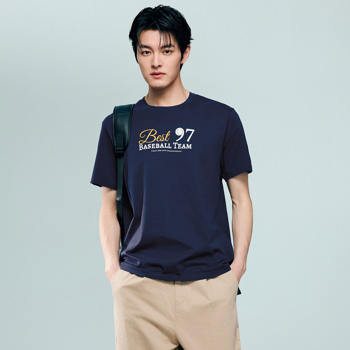 Men's Cotton Jersey Crew‑Neck Print Tee - Giordano Online