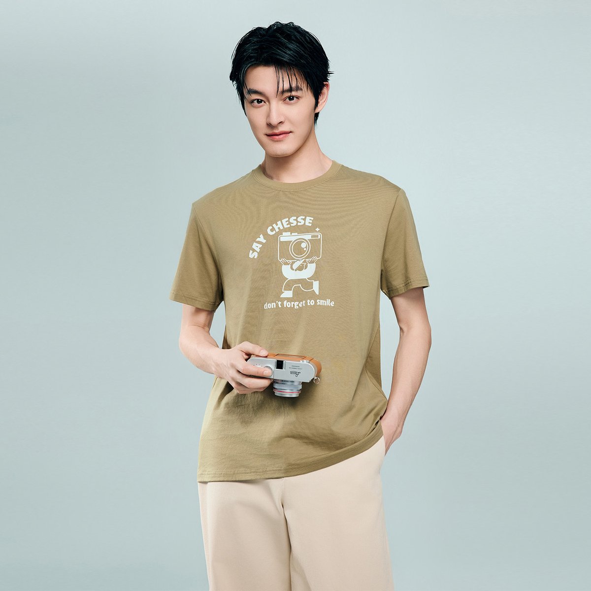 Men's Cotton Jersey Crew‑Neck Print Tee - Giordano Online