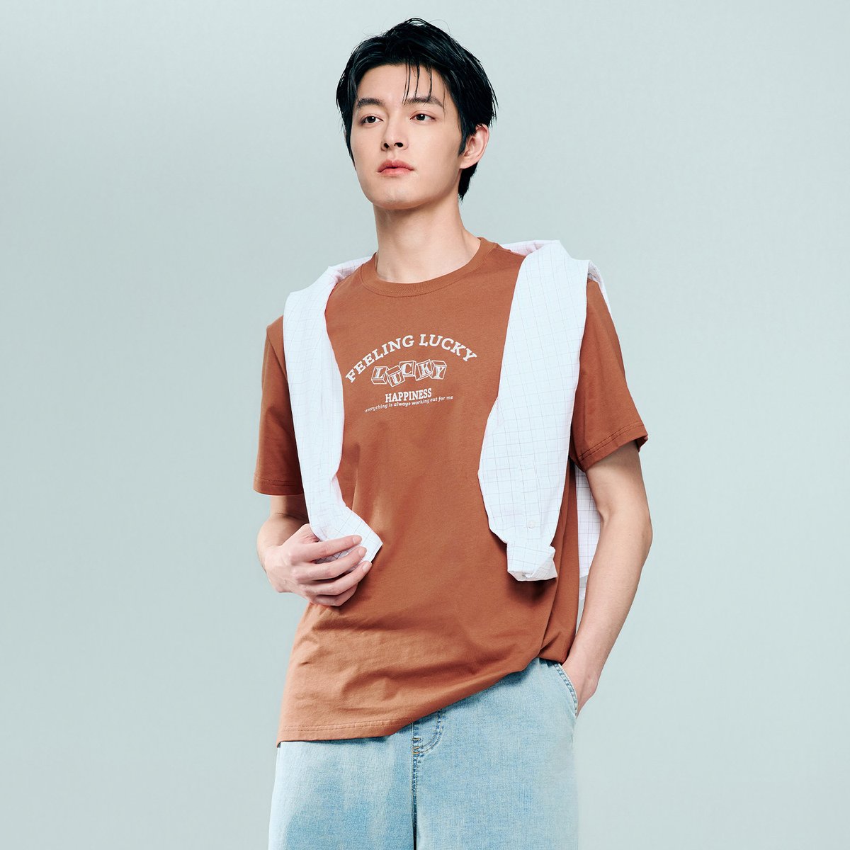 Men's Cotton Jersey Crew‑Neck Print Tee - Giordano Online