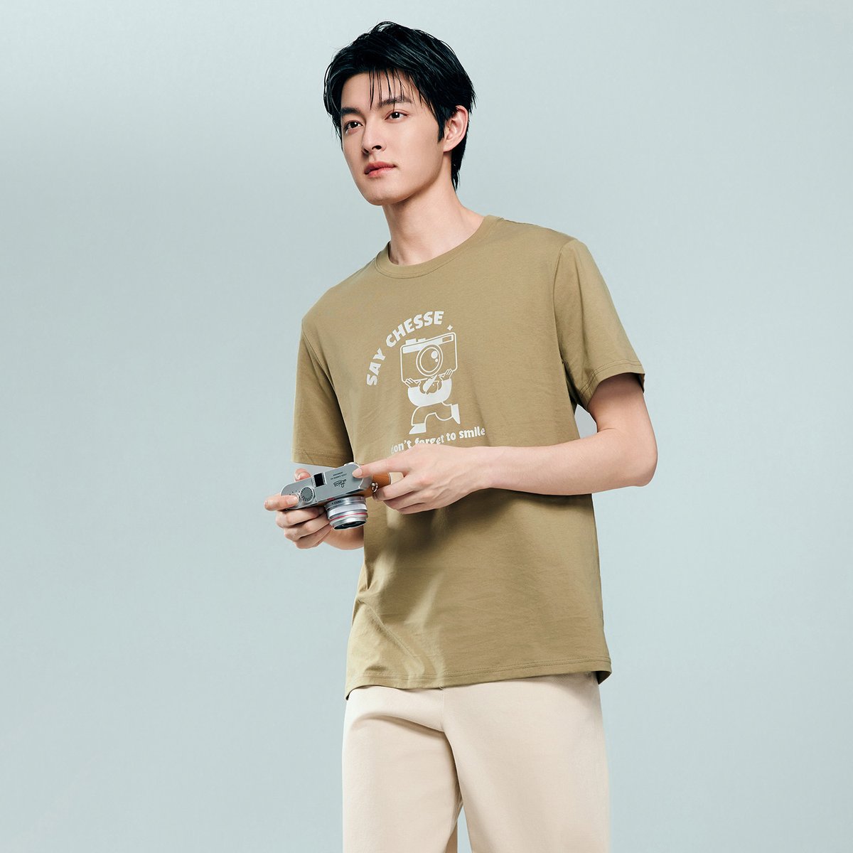 Men's Cotton Jersey Crew‑Neck Print Tee - Giordano Online