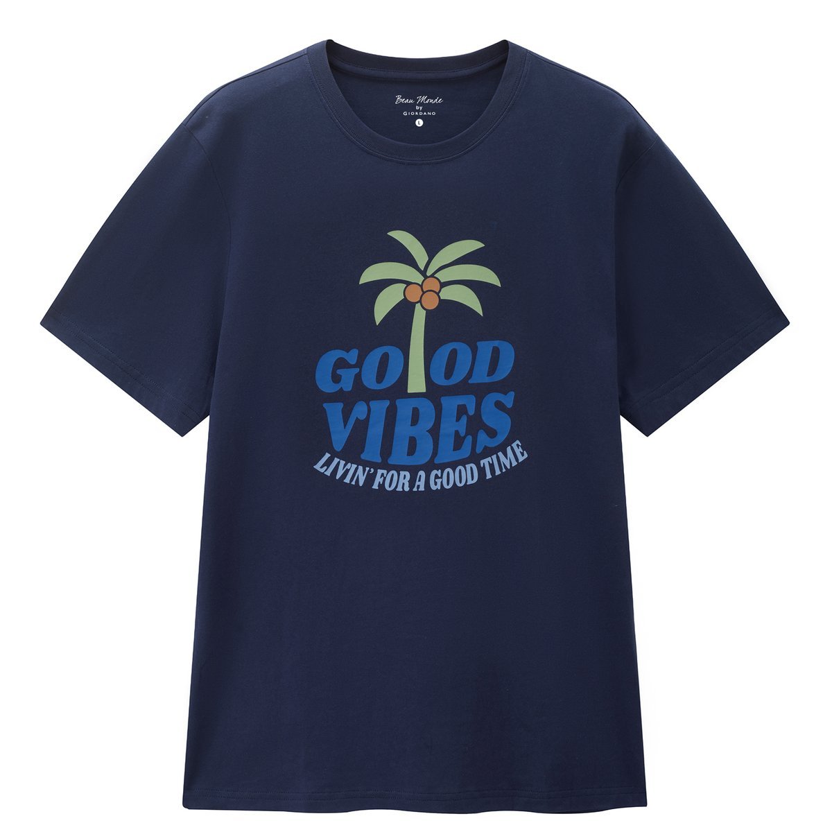 Men's Cotton Jersey Crew‑Neck Print Tee - Giordano Online