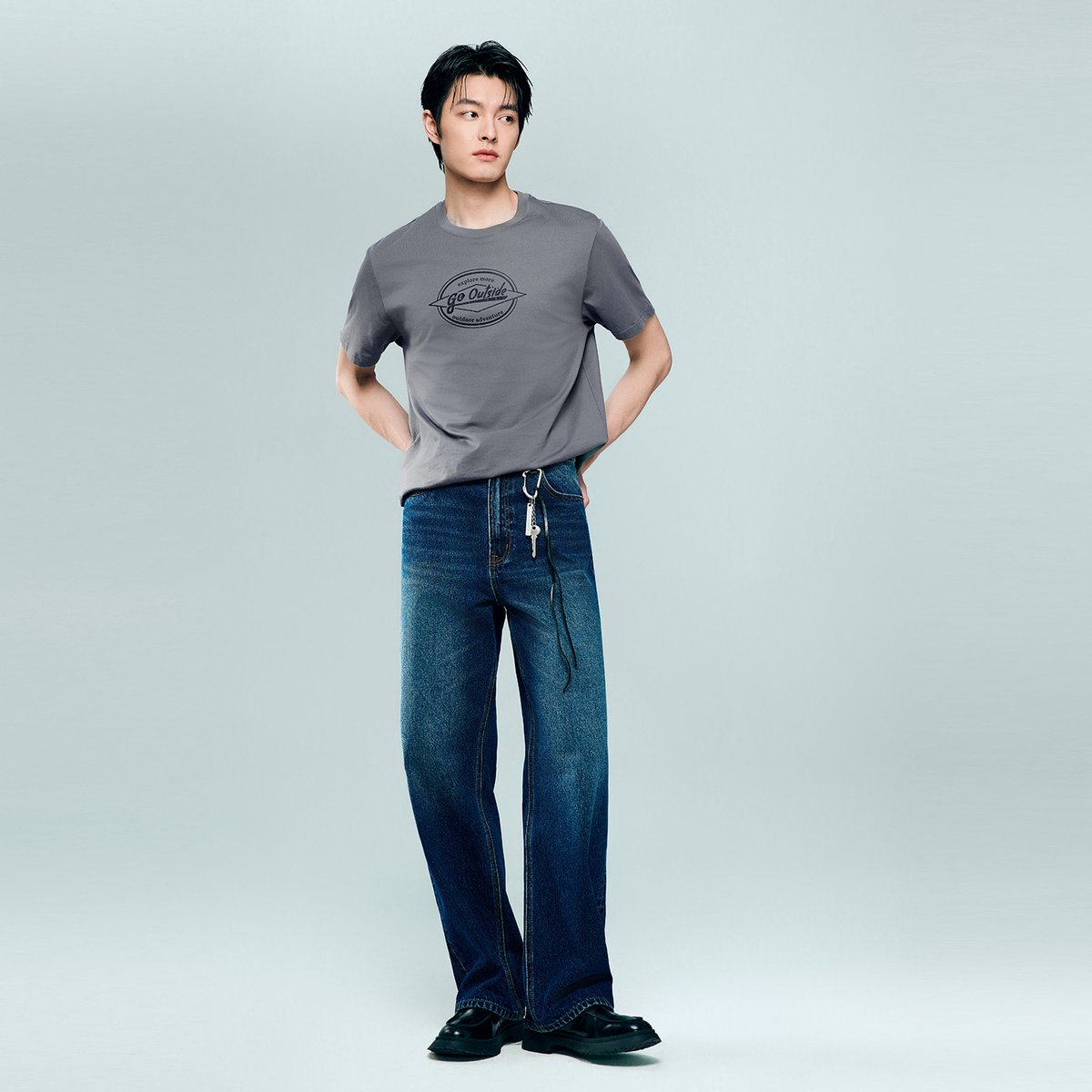 Men's Cotton Jersey Crew‑Neck Print Tee - Giordano Online