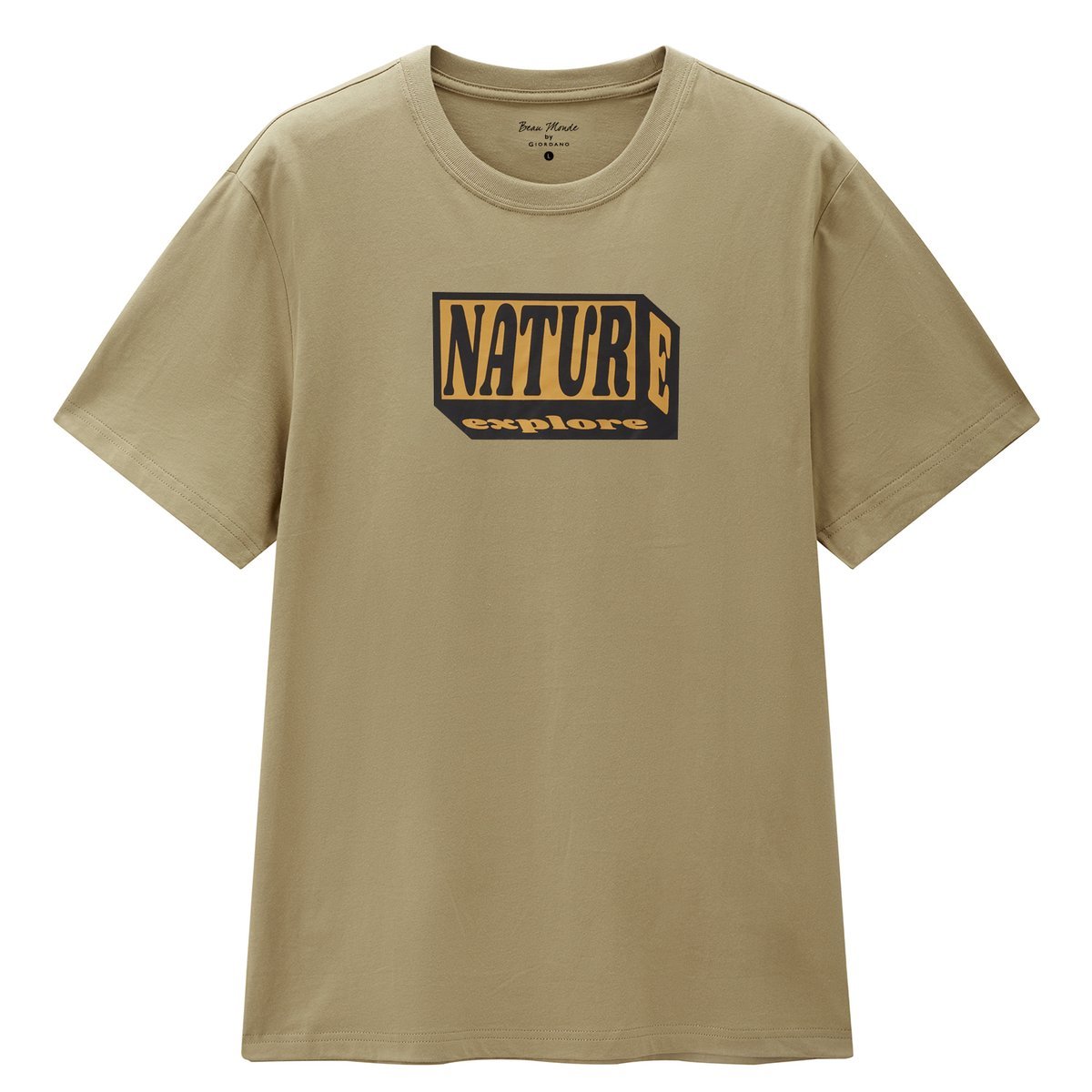 Men's Cotton Jersey Crew‑Neck Print Tee - Giordano Online