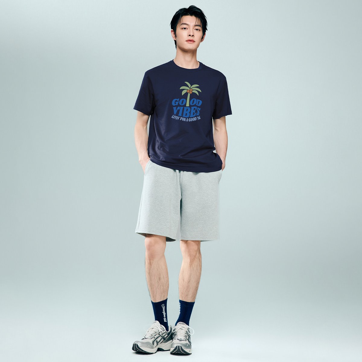 Men's Cotton Jersey Crew‑Neck Print Tee - Giordano Online