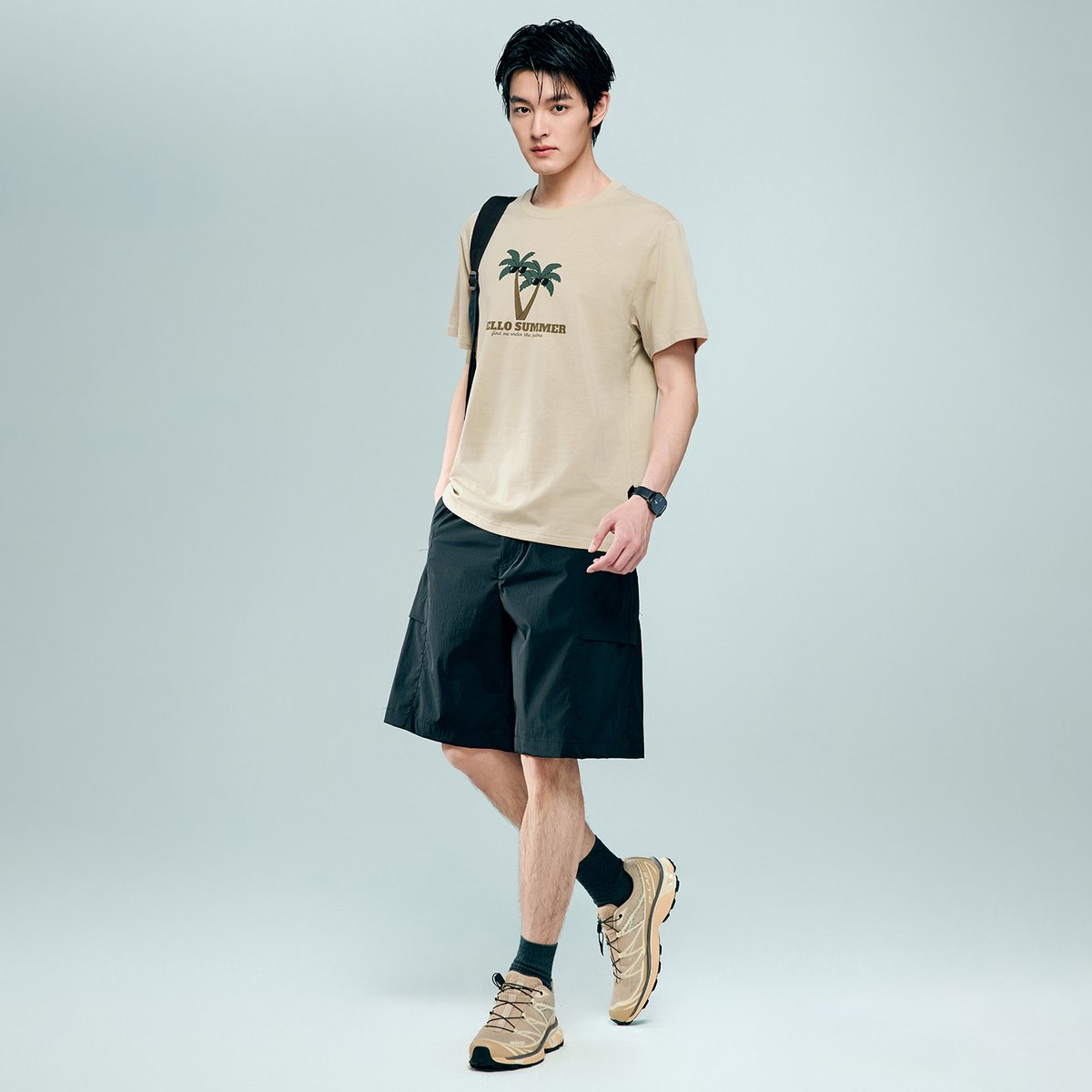Men's Cotton Jersey Crew‑Neck Print Tee - Giordano Online
