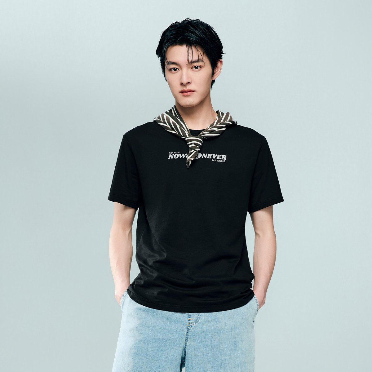 Men's Cotton Jersey Crew‑Neck Print Tee - Giordano Online