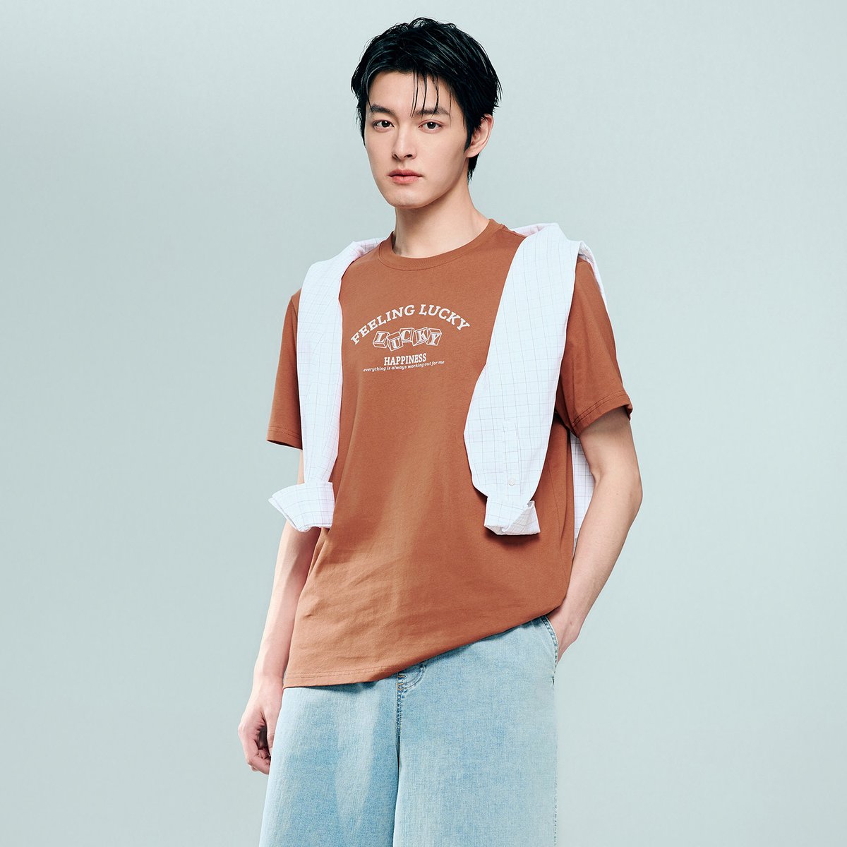 Men's Cotton Jersey Crew‑Neck Print Tee - Giordano Online