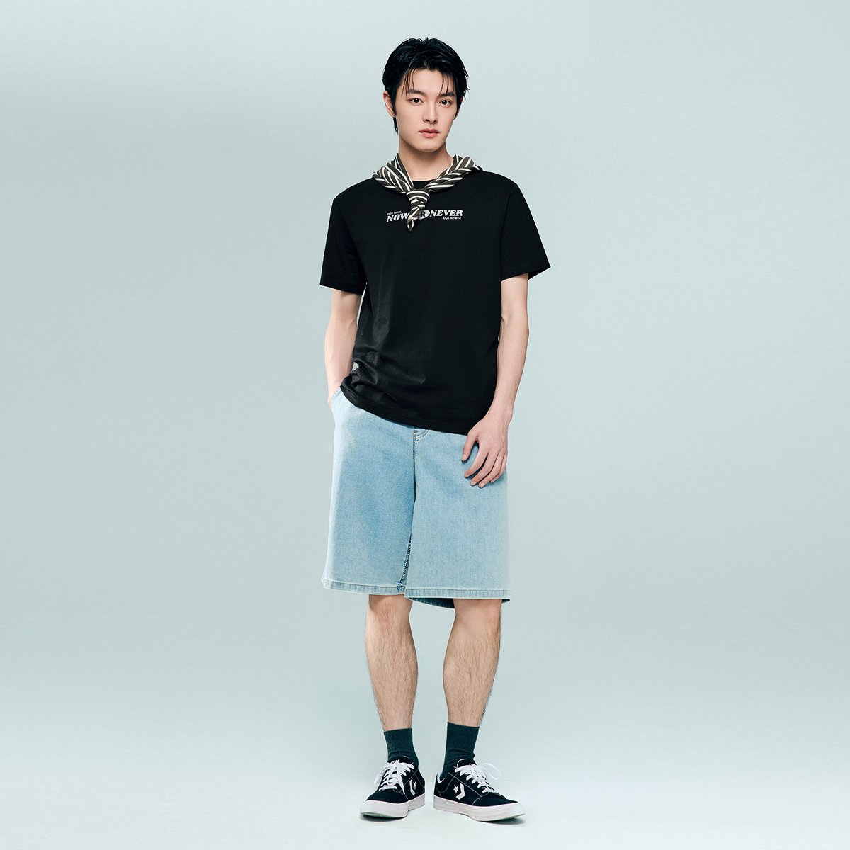 Men's Cotton Jersey Crew‑Neck Print Tee - Giordano Online