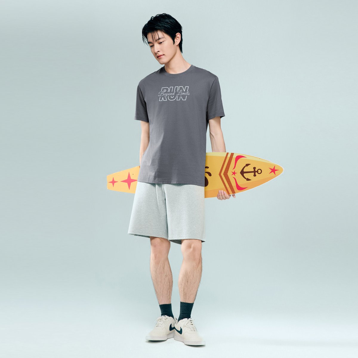 Men's Cotton Jersey Crew‑Neck Print Tee - Giordano Online