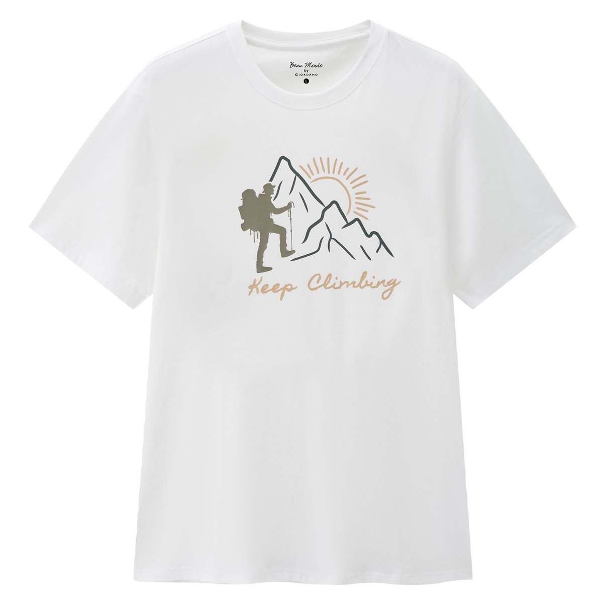 Men's Cotton Jersey Crew‑Neck Print Tee - Giordano Online