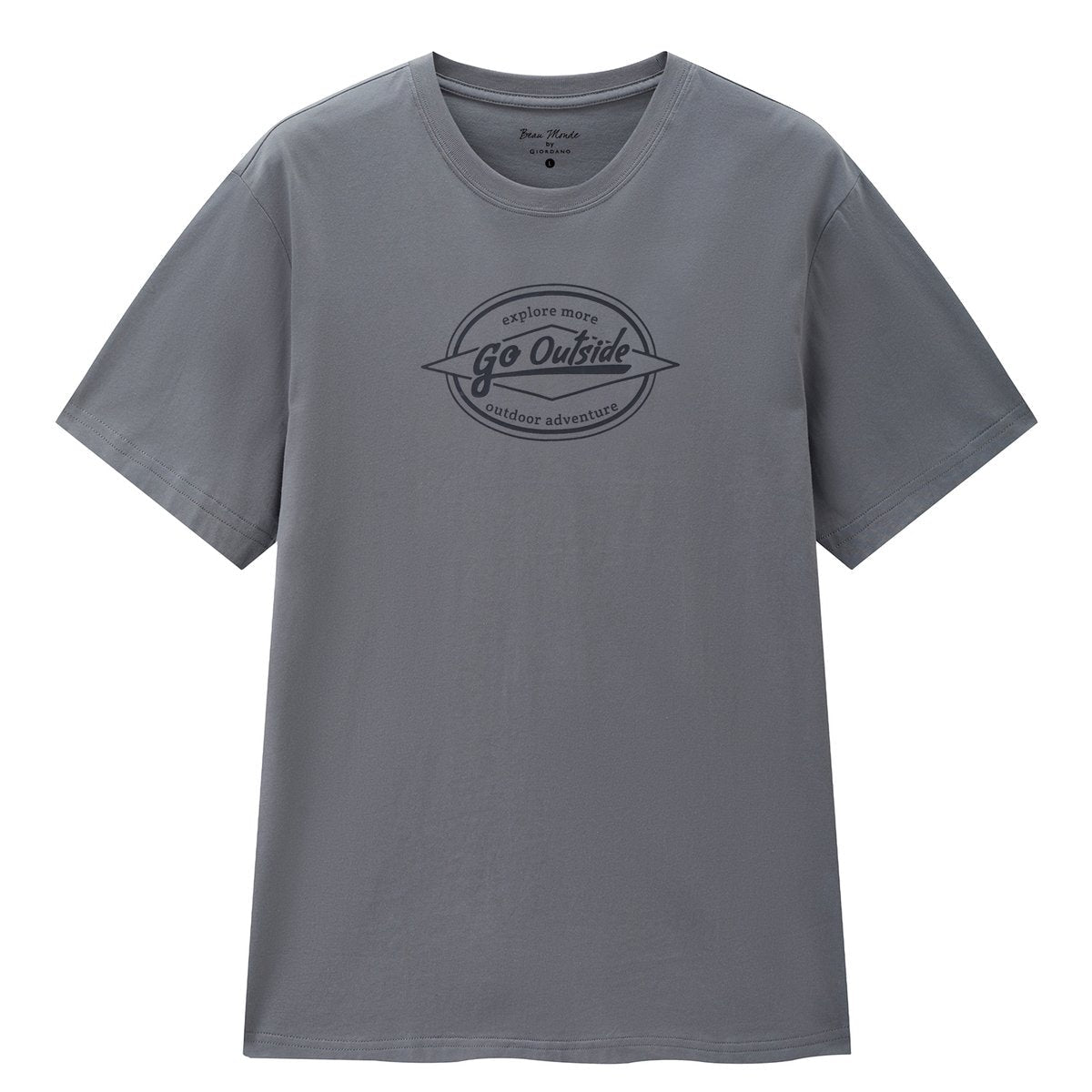Men's Cotton Jersey Crew‑Neck Print Tee - Giordano Online