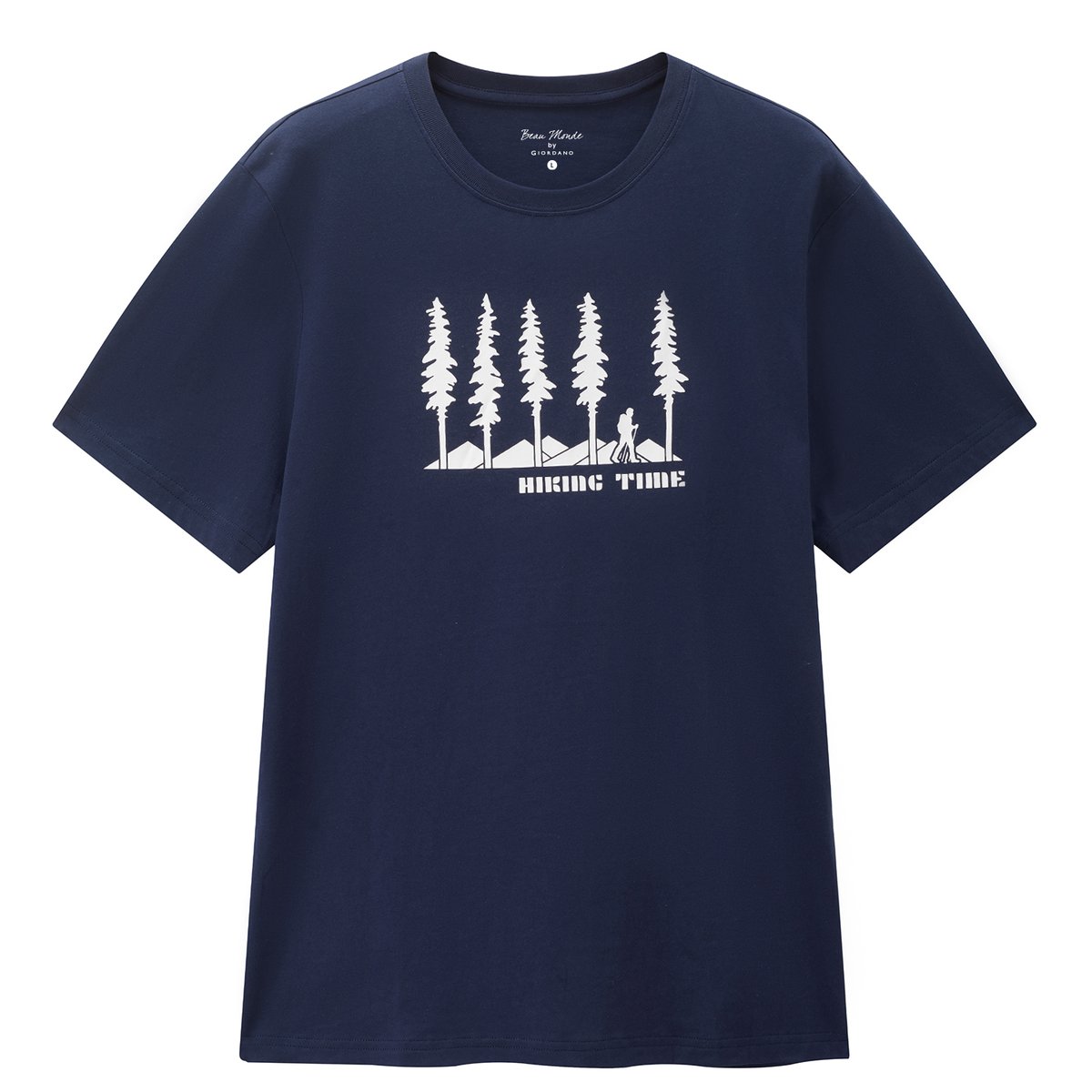 Men's Cotton Jersey Crew‑Neck Print Tee - Giordano Online