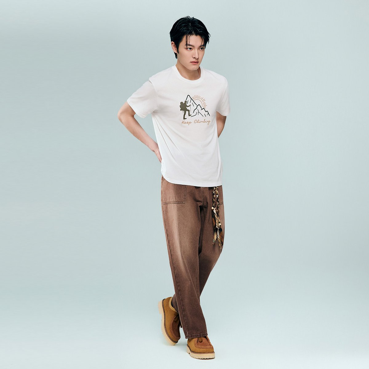 Men's Cotton Jersey Crew‑Neck Print Tee - Giordano Online