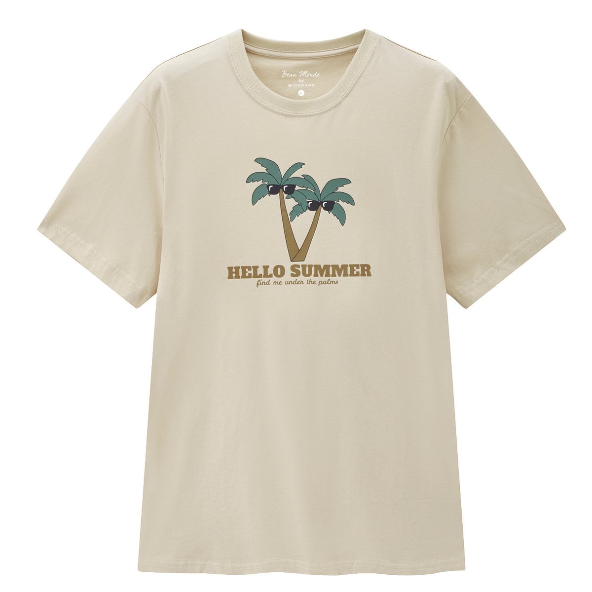 Men's Cotton Jersey Crew‑Neck Print Tee - Giordano Online