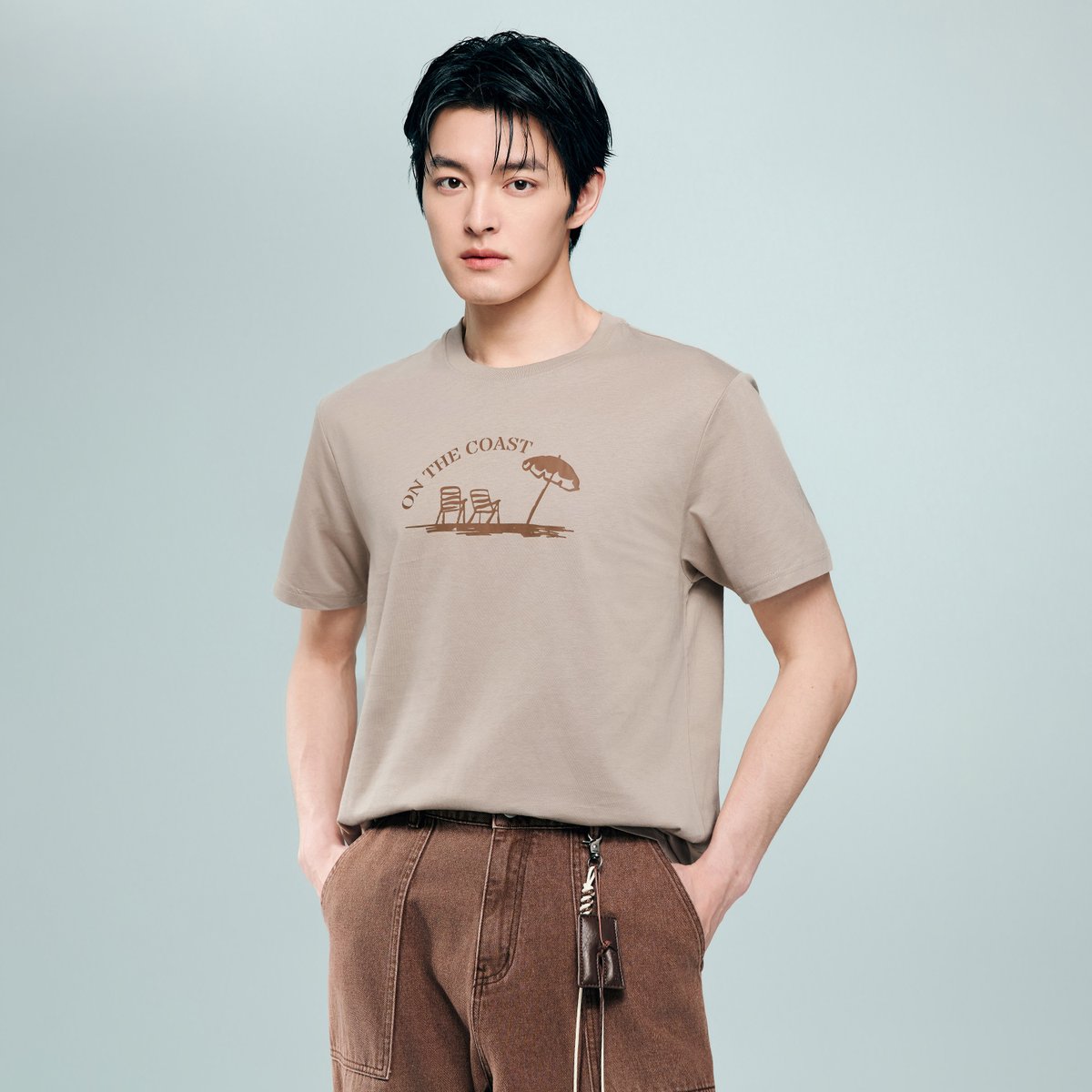 Men's Cotton Jersey Crew‑Neck Print Tee - Giordano Online