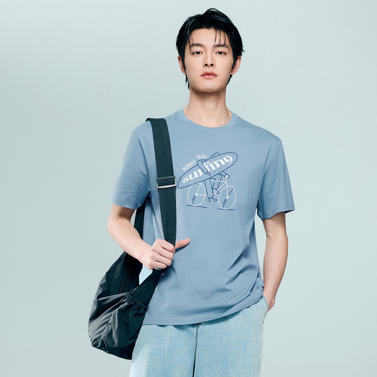 Men's Cotton Jersey Crew‑Neck Print Tee - Giordano Online