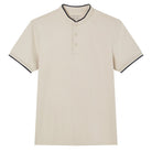 Men's Cotton Jersey Henley Short Sleeve Slim Fit Tee - Giordano Online