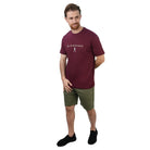 Men's Cotton Signature Print Slim Fit Tee - Giordano Online