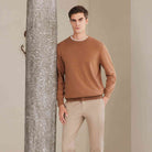 Men's Crew Neck Long Sleeve Relaxed Fit Pullover - Giordano Online