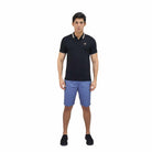 Men's Eagle Printed Solid Polo - Black - Giordano Online