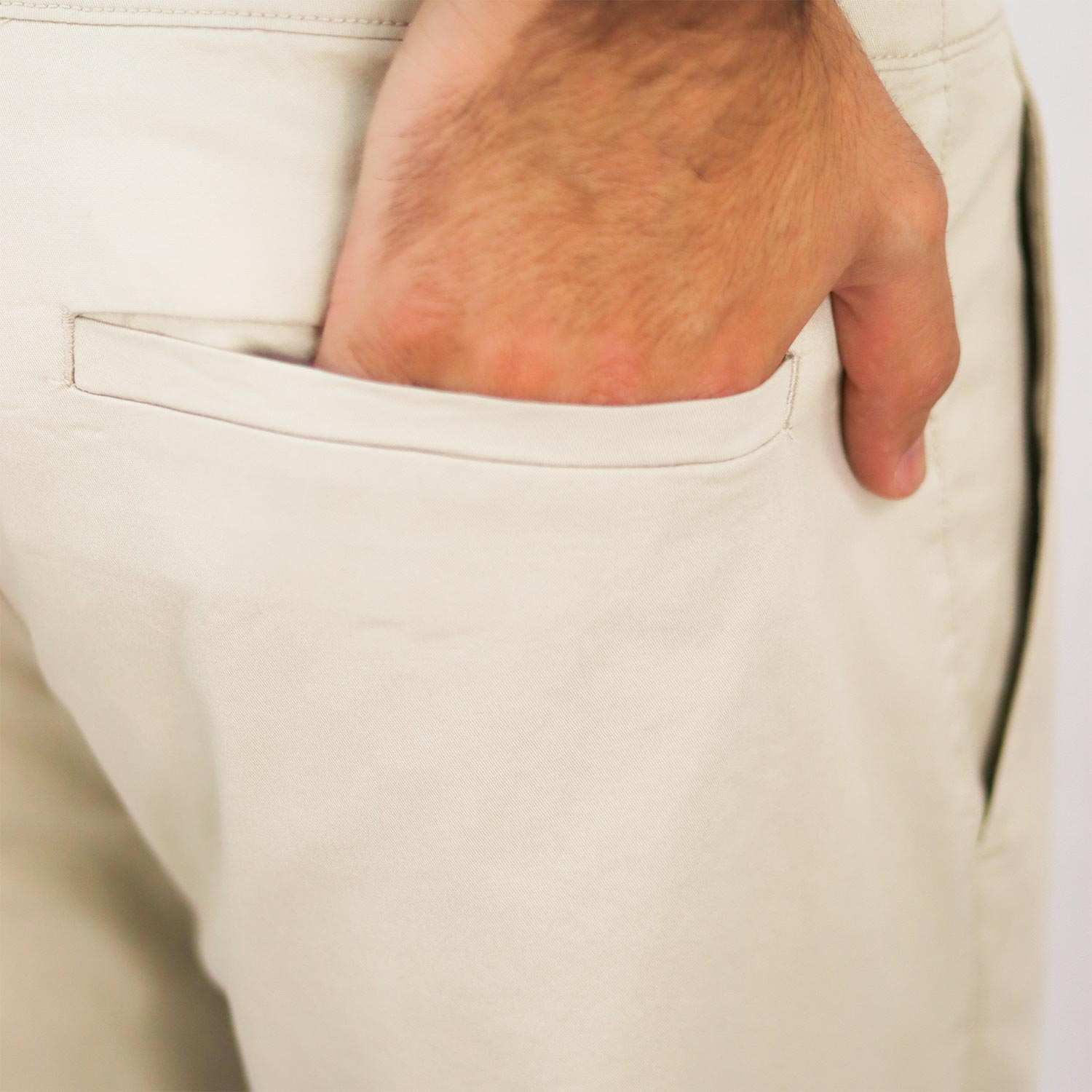 Men's Elastic Waist Khakis - Giordano Online
