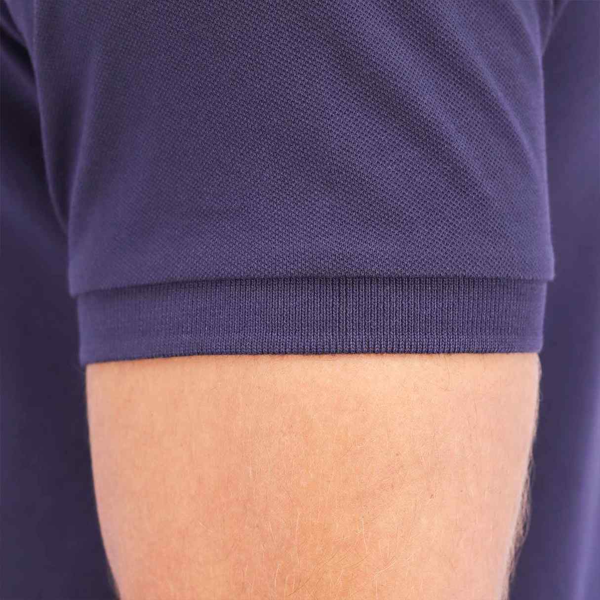 Men's Embroidery Solid Polo - Blue - Giordano Online