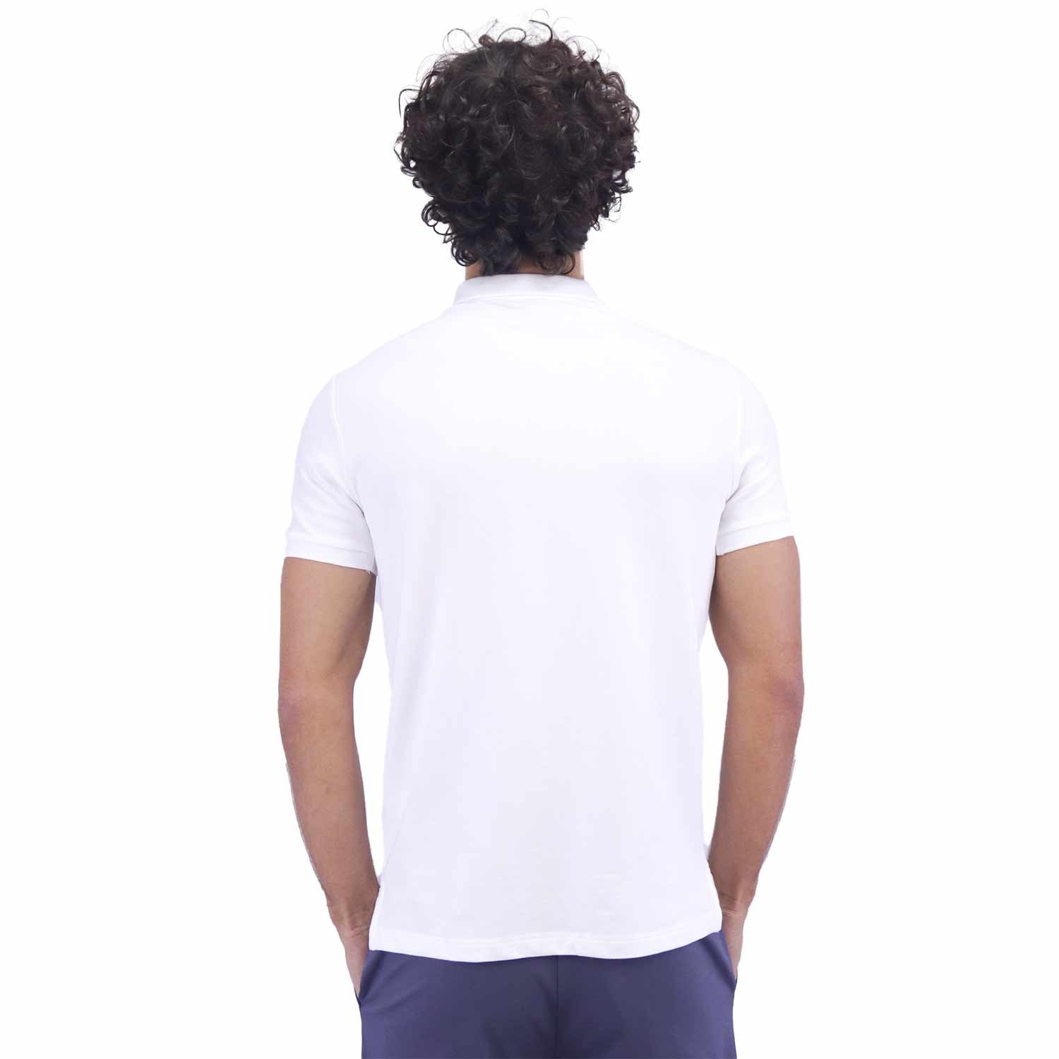 Men's Embroidery Solid Polo - White - Giordano Online