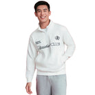 Men's French Terry Half Neck Relaxed Fit Print Pullover - Giordano Online