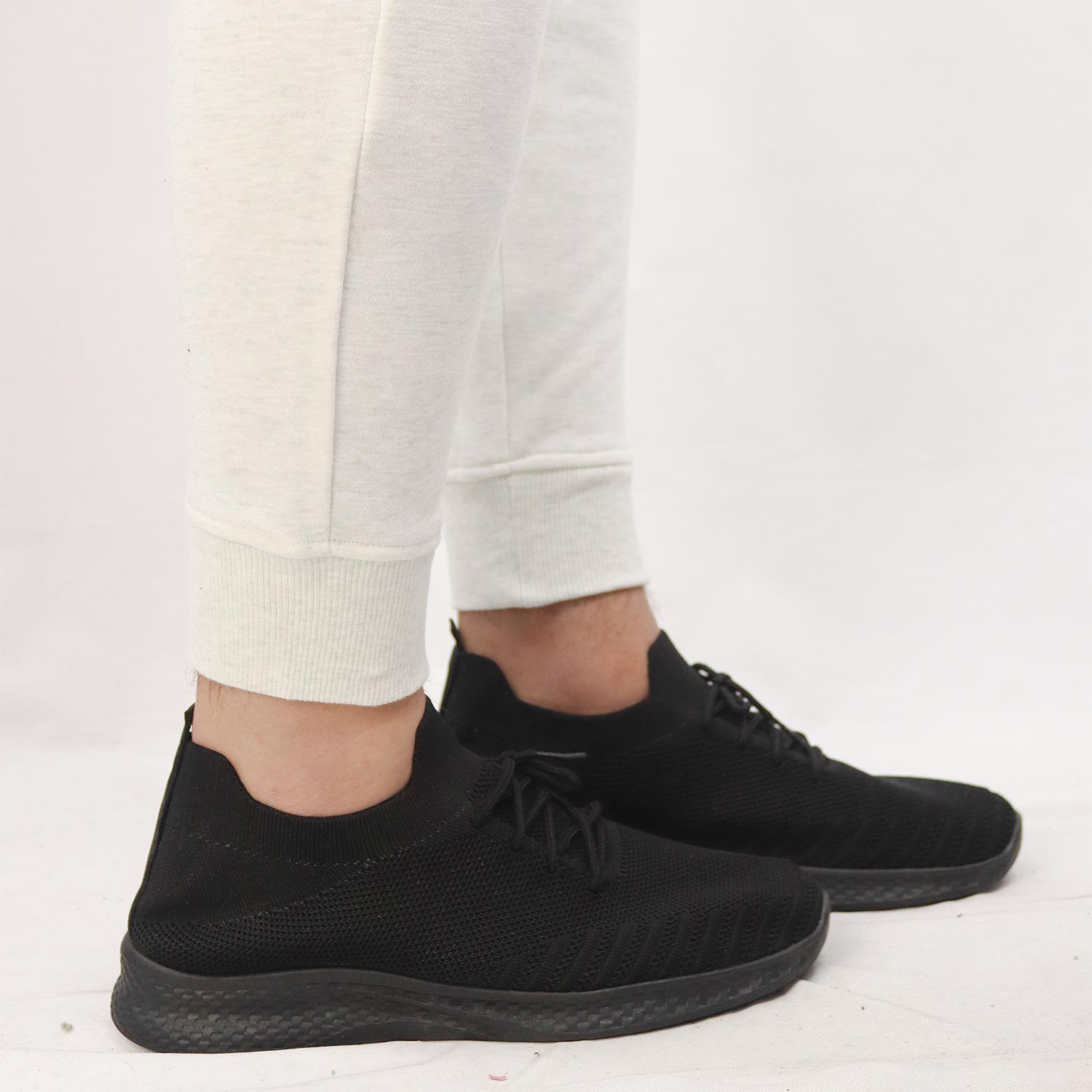 Men's French Terry Joggers - White - Giordano Online
