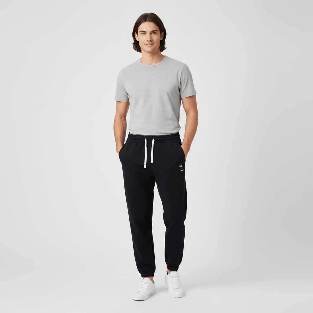 Men's French Terry Mid - Rise Oversized Elastic Waist Jogger - Giordano Online