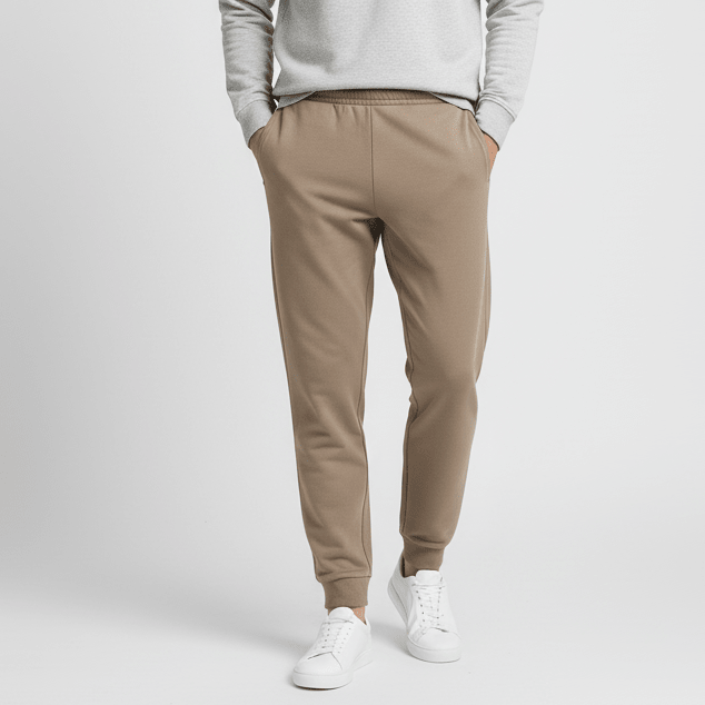 Men's French Terry Mid Rise Slim Taper Jogger - Giordano Online