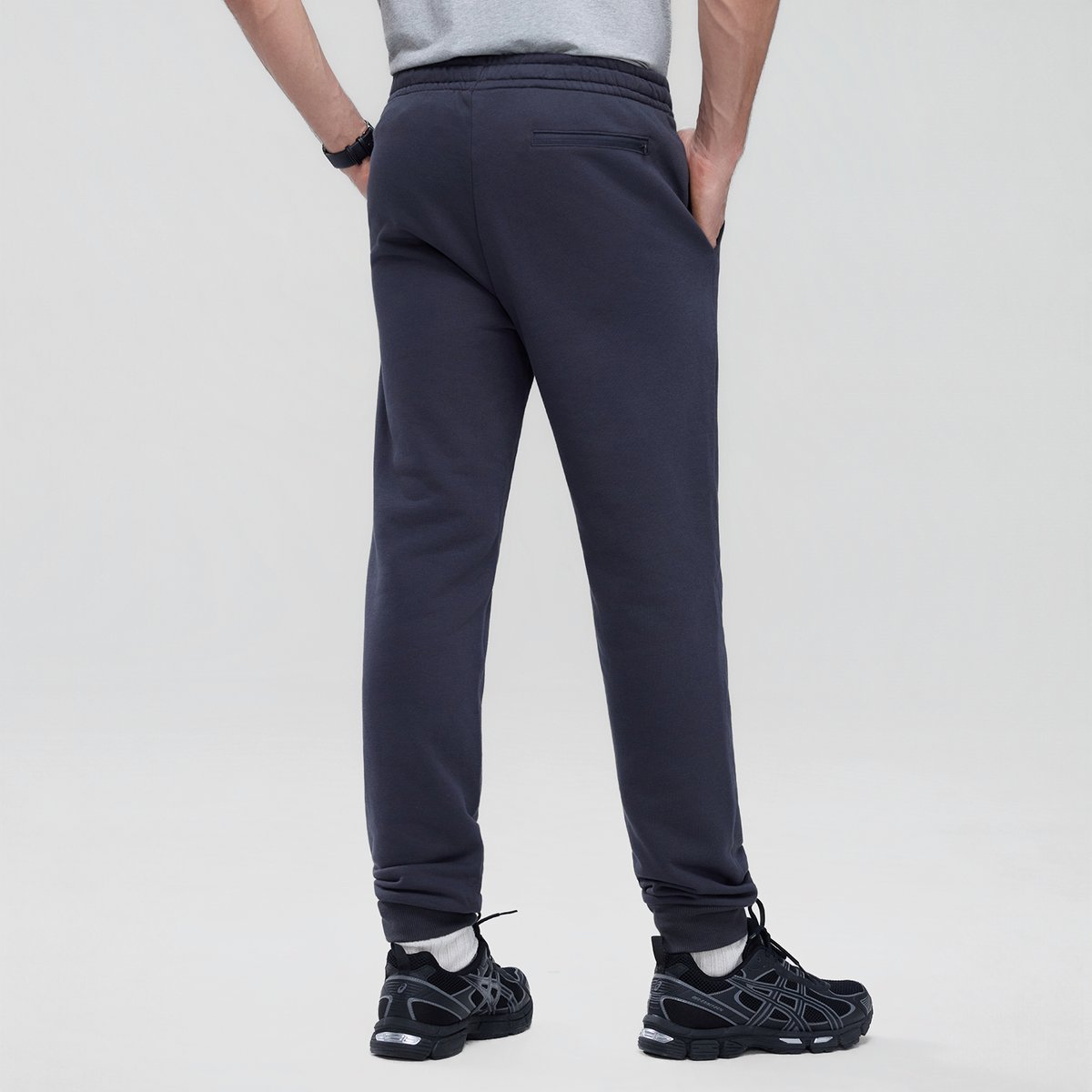 Men's French Terry Mid Rise Slim Taper Jogger - Giordano Online